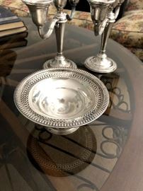 Weighted sterling silver compote