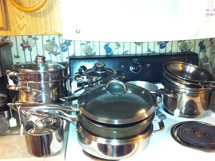 Pots & pans - stove is not for sale