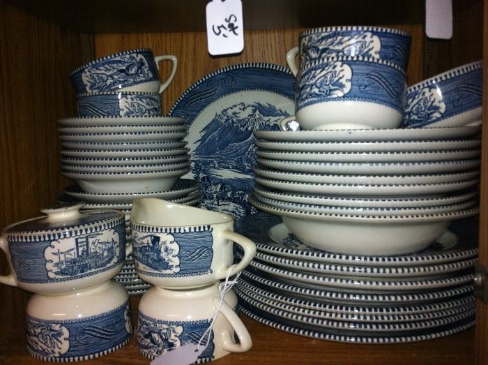 Blue & white dishes