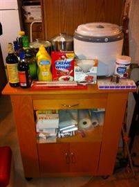 Nesco dehydrator, kitchen cabinet