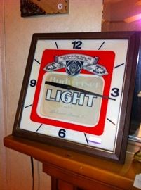 vintage Budweiser light clock