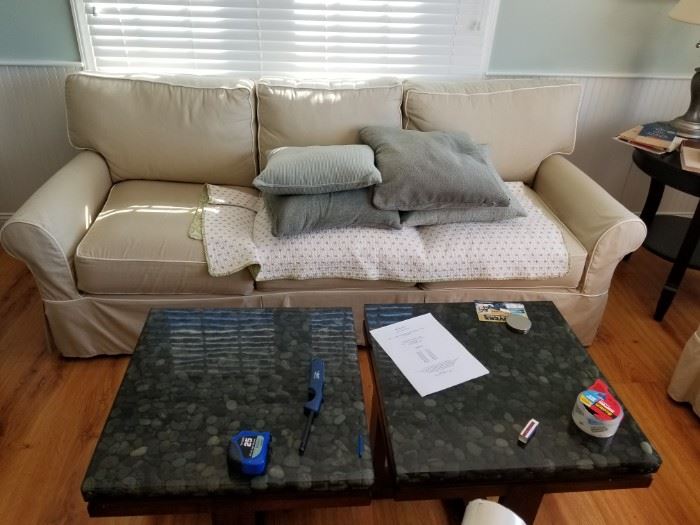 Crate & Barrel couch & loveseat