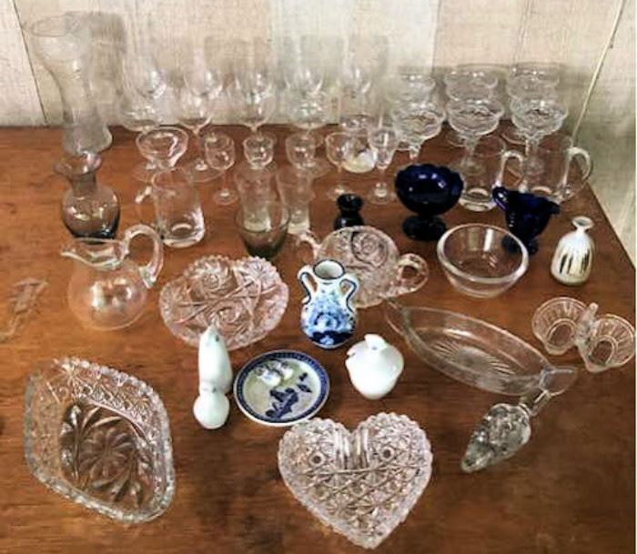 MVF042 Vintage Crystal & Collectible Glass 