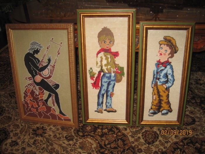 Framed Needle Point Pictures