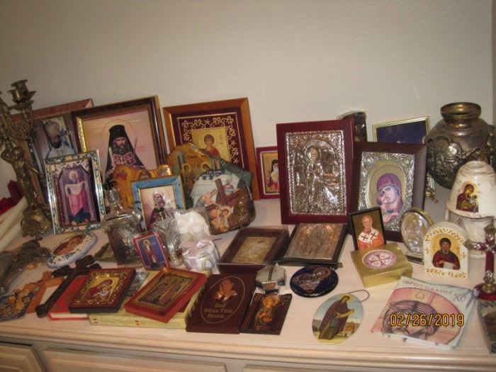 Collection of Icons and Religious Articles