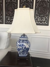 Barclay Butera Blue & White lamp