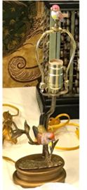 Miniature Porcelain Bird Lamp