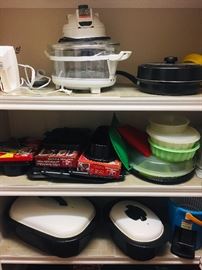 LOTS and LOTS of kitchen appliances and kitchen gadgets