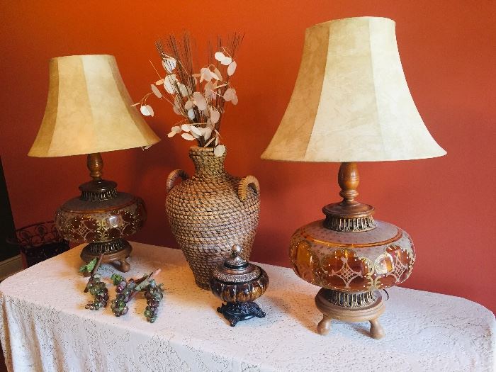 gorgeous vintage lamps