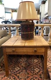 Antique pine table
