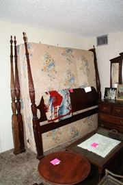 King Bed with Mattress and Box Springs