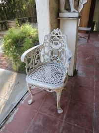 Antique Wrought Iron Armchair