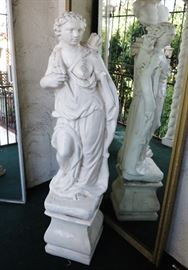 Italian Blanc de Chine Statue of Artemis on a Plinth Base