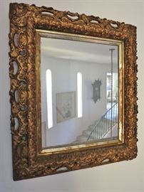  Antique Squarer Gilt Mirror