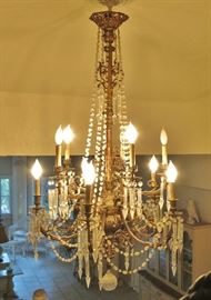 Fabulous Late-19th. C. Crystal Chandelier