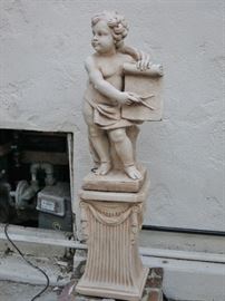 Cherub with a Proclamation on a Pedestal