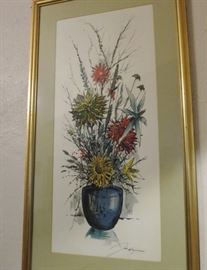 One of a Pair of Mid-Century Original Lithos