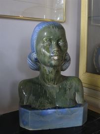 Modernist Glazed Bust (with cold sore)