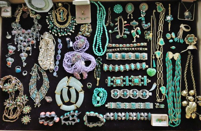 Jut a sample of our Jade, Turquoise, and Mexican Sterling Jewelry