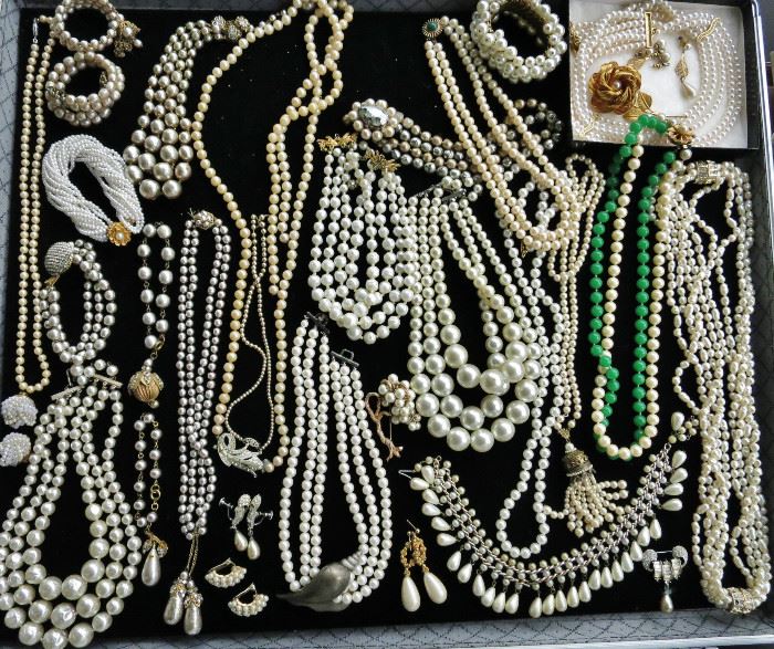 Great Selection of Faux Pearls (and maybe a few Genuine Fresh Water)