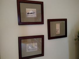 Set of three Japanese scenes