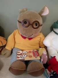 Large Arthur made by Eden with book, at least 30 inches tall