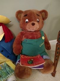 Corduroy made by Eden and story book, at least 30 inches tall