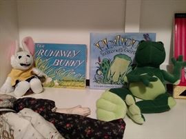 The Runaway Bunny and Phillipe with story book