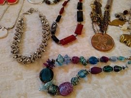 Ladies costume necklaces