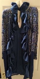 Black Tie by Oleg Cassini size 14 sequin and beaded jacket