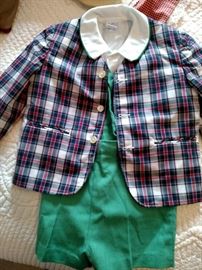 Baby three piece suit also other baby clothing