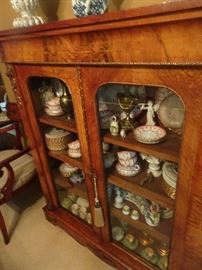 Beautiful Inlaid Library Cabinet