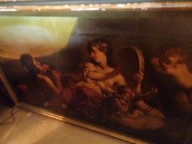 Early Oil on Canvas of Musical Nymphs 