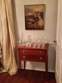 This smaller cherry sideboard was also built by  the Nashville furniture maker.