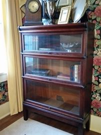 This barrister bookcase was made by The Globe-Wernicke Company.