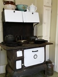 Vintage Enterprise  wood burning cast iron cook stove