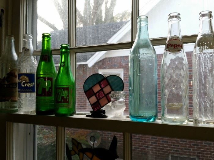 Some of many soda bottles