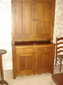 Walnut 2 piece cupbard