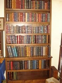 leather medical books made by The classics medicine libary, mid cent book case