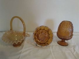 Amber Fenton Art Glass