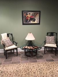 Toro Painting, Chairs, Table