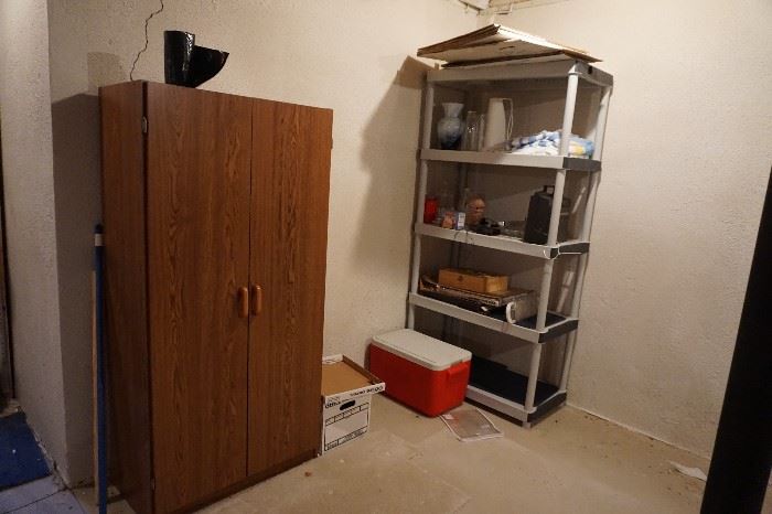 shelved storage cabinet, shelf