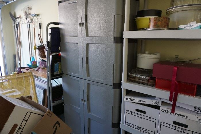 gray storage unit