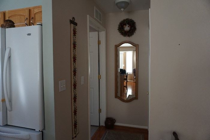 mirror, wreath