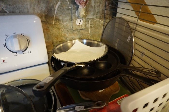 Cast iron pans