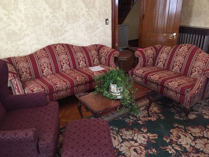 Ethan Allen love seat and sofa 