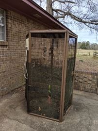 This birdcage is large enough for a human. All following pictures are items located at house no.80. down the hill.