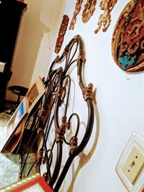 Brass and iron bed