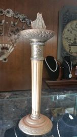Olympic torch, candle holder.