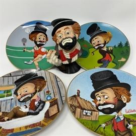 Red Skelton Bust and Plates Collection https://ctbids.com/#!/description/share/103173